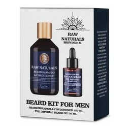 Zestaw prezentowy mydło i olejek do brody Recipe for Men Raw Naturals Beard Kit