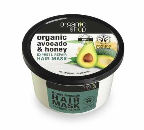 Maska do włosów odbudowująca z miodem i awokado 250 ml Organic Shop