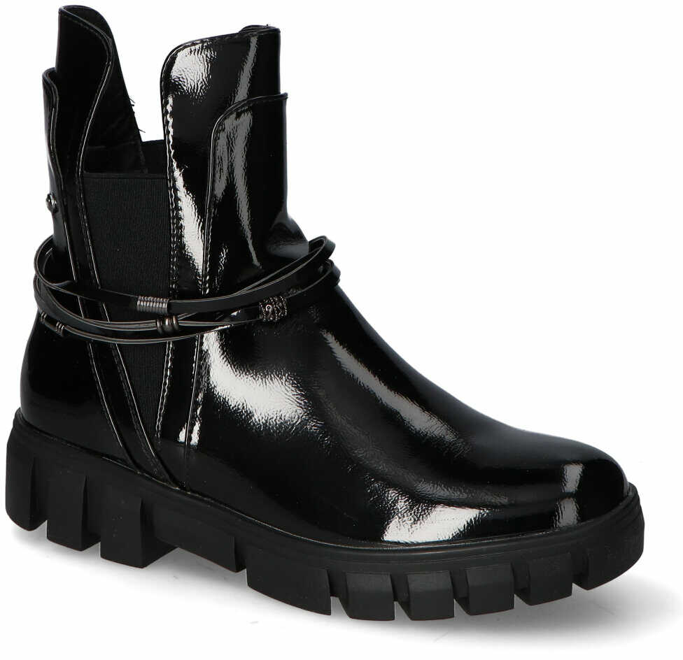 Botki Vinceza 23-10761BK PT Czarny lakier