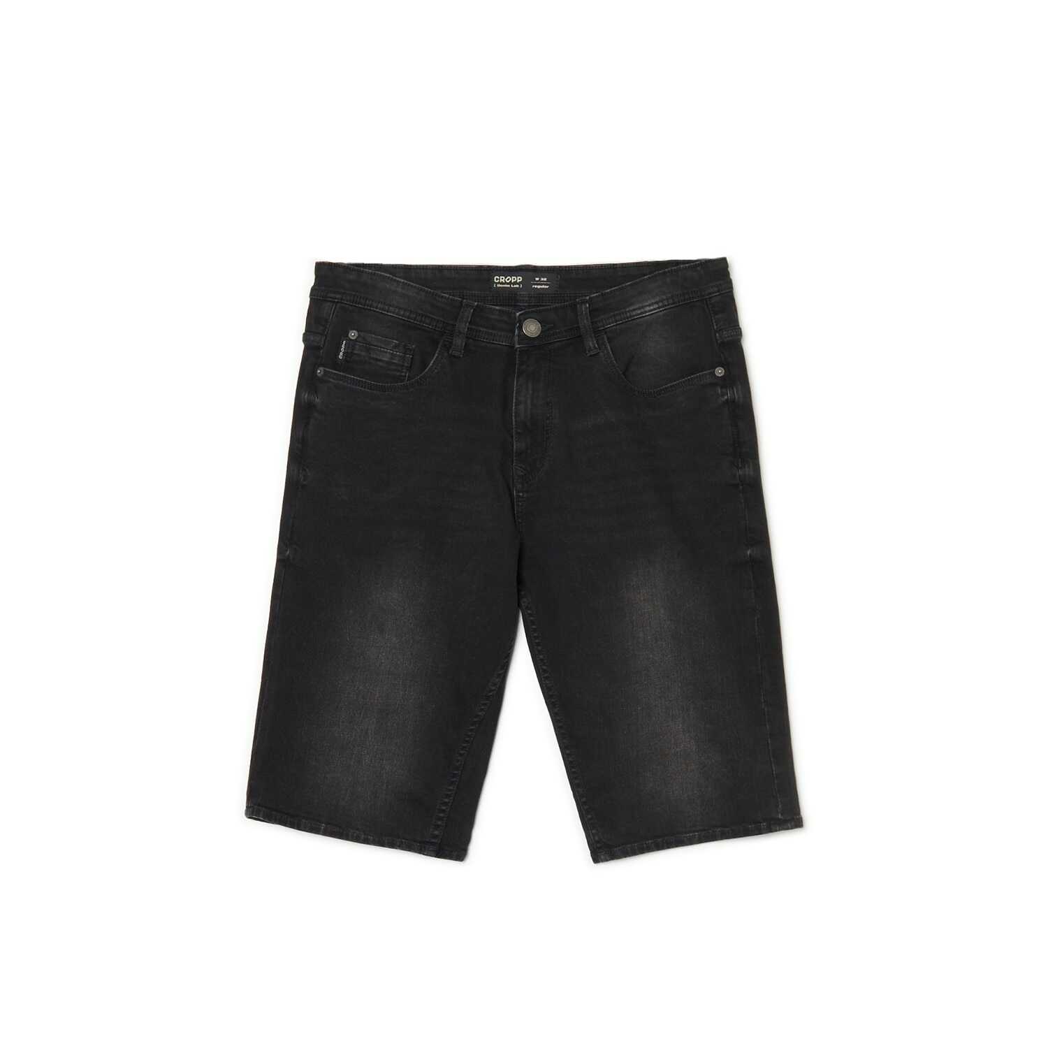 Cropp - Czarne jeansowe szorty - Czarny