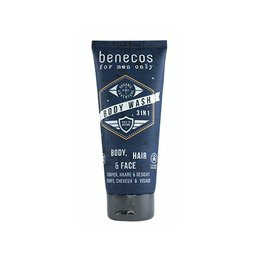 Benecos, For Men Only, żel do mycia twarzy, 200 ml