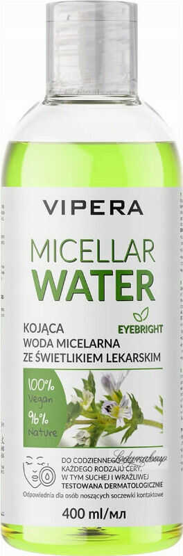 VIPERA - MICELLAR WATER - Kojąca woda micelarna ze świetlikiem - 400 ml