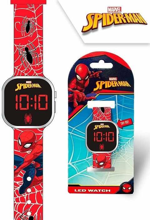 Zegarek LED z kalendarzem Spiderman SPD4719