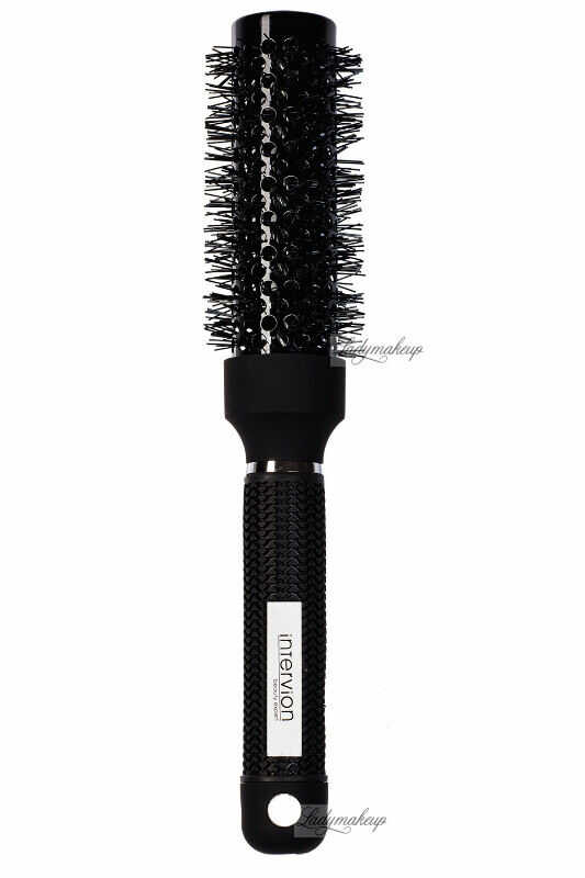 Inter-Vion - Ceramic Hair Modeling Brush - Ceramiczna szczotka do stylizacji włosów do ramion 35 mm - Black Label