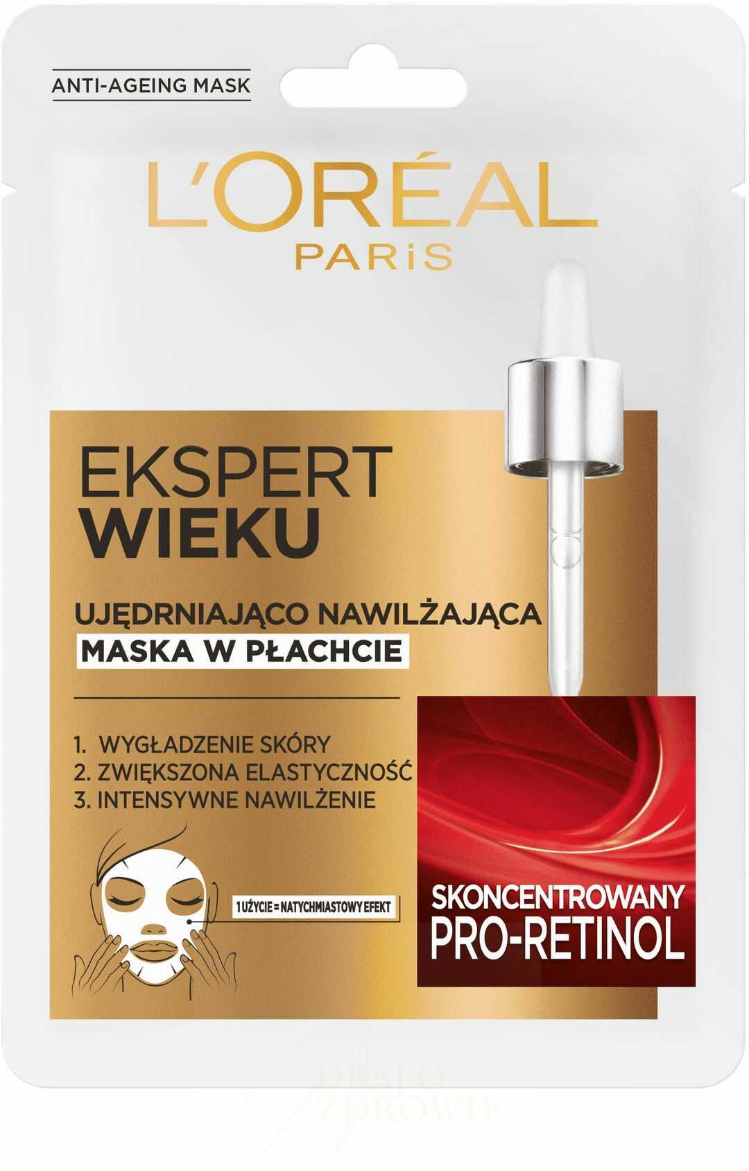 Ujędrniająca maska w płachcie L OREAL PARIS AGE SPECIALIST 50+