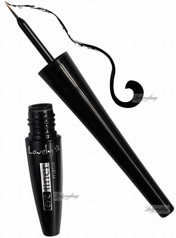 Lovely - Eye Liner Matte - Matowy eyeliner w pędzelku - Black