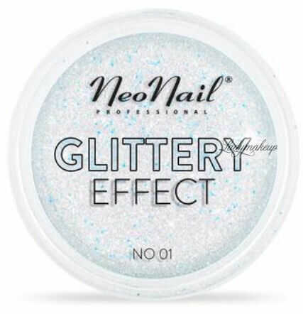 NeoNail - GLITTERY EFFECT - Gruby pyłek do stylizacji paznokci - Efekt brokatu - 01