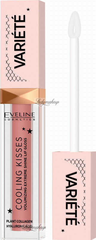 Eveline Cosmetics - Variete - Cooling Kisses Lip Gloss - Błyszczyk zwiększający objętość ust z efektem chłodzącym - 6,8 ml - 03 STAR GLOW