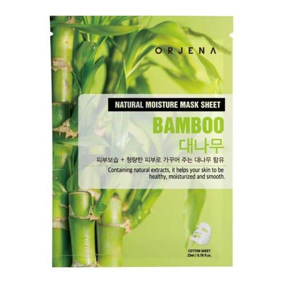 Orjena Bambus rozświetlająca maska w płachcie, 23 ml