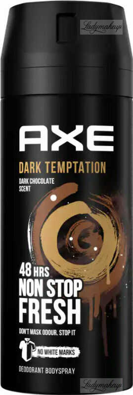 AXE - DEODORANT BODY SPRAY - Dezodorant w aerozolu dla mężczyzn - DARK TEMPTATION DARK CHOCOLATE SCENT - 150 ml