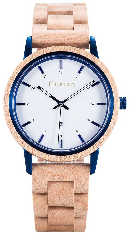Zegarek drewniany Niwatch - kolekcja AZURE - KLON