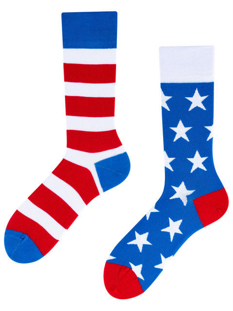 Todo Socks Americano To Go,, Ameryka, Amerykańskie, Paski, Kolorowe Skarpety