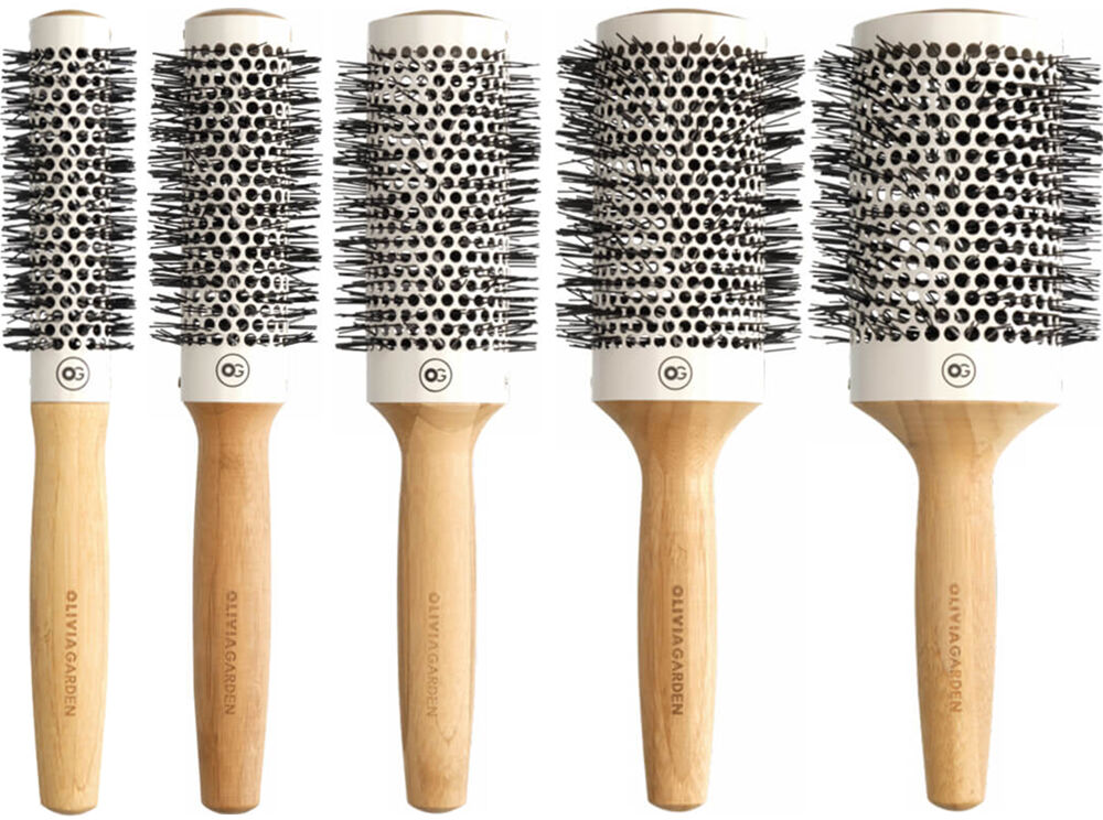 Olivia Garden Bamboo Touch Blowout Thermal Szczotka do modelowania włosów, rozmiary 23, 33, 43, 53, 63mm