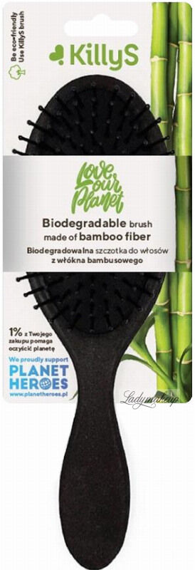 KillyS - Biodegradable brush made of bamboo fiber - Biodegradowalna szczotka do włosów z włókna bambusowego - 500341