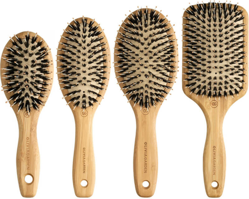 Olivia Garden Bamboo Touch Nylon&Boar Szczotka do rozczesywania włosów rozmiary XS, S, M, L