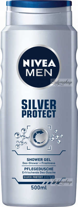 Nivea - Men Silver Protect Shower Gel - Żel pod prysznic 3w1 - 500 ml
