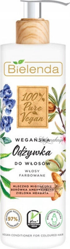 Bielenda - 100% Pure Vegan - CONDITIONER FOR COLOURED HAIR - Wegańska odżywka do włosów farbowanych - 240 ml