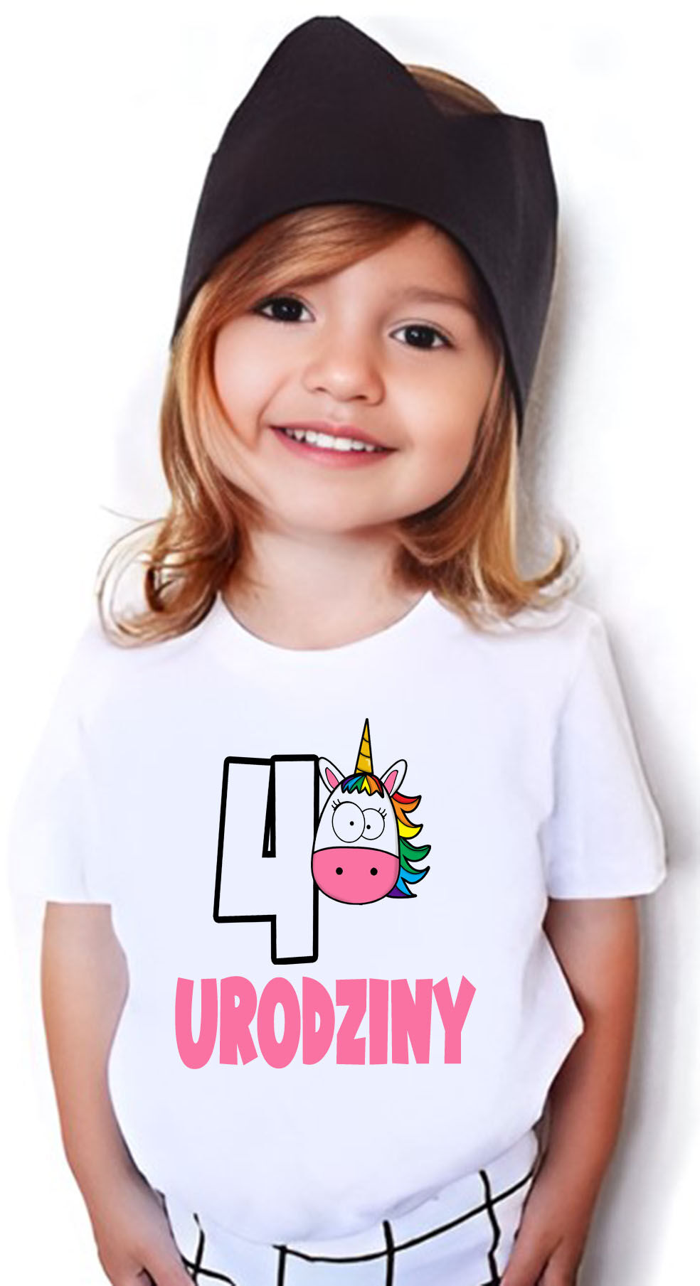 T-shirt Koszulka urodzinowa 4 Urodziny Jednorożec