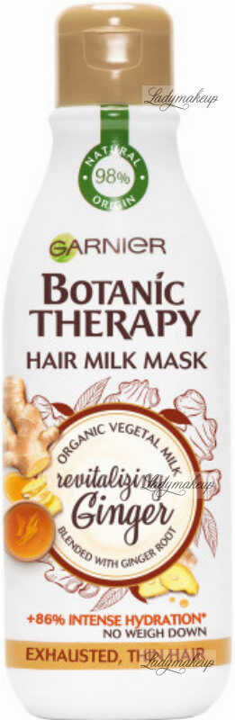 GARNIER - BOTANIC THERAPY - HAIR MILK MASK - Rewitalizująca maska do włosów cienkich i zmęczonych - Imbir & Mleko Migdałowe - 250 ml