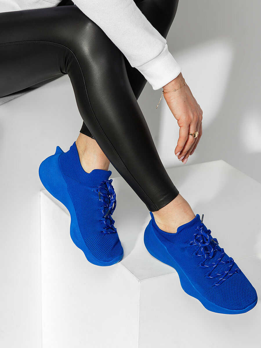 Niebieskie buty damskie sneakersy Denley G23