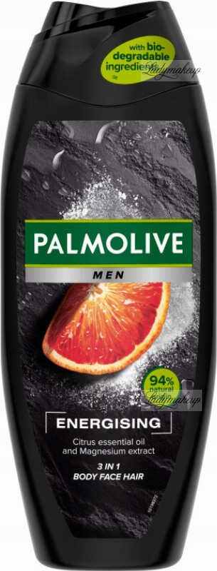 Palmolive - Men - Energising 3in1 - Shower Gel - Żel pod prysznic do ciała, twarzy, włosów dla mężczyzn - 500 ml