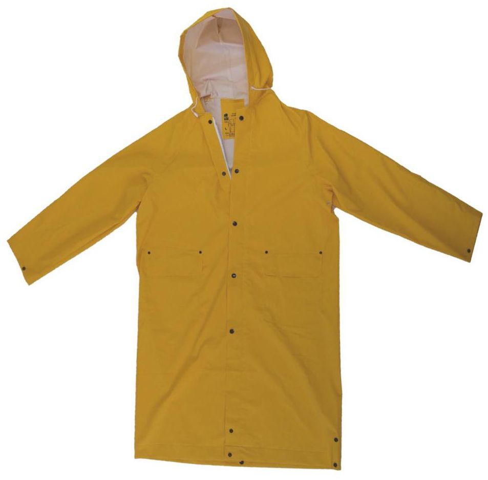 Płaszcz przeciwdeszczowy z kapturem r.L żółty BHP-Expert