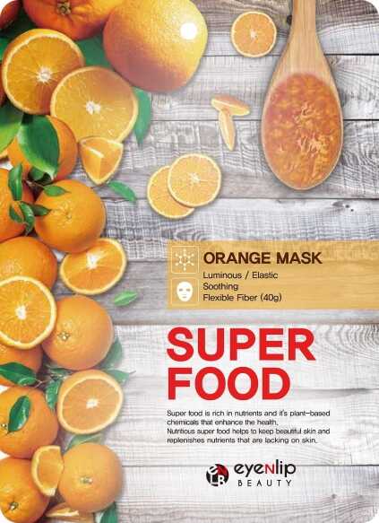 EYENLIP BEAUTY Super Food Maska na twarz w płacie Orange