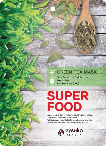 EYENLIP BEAUTY Super Food Maska na twarz w płacie Green Tea