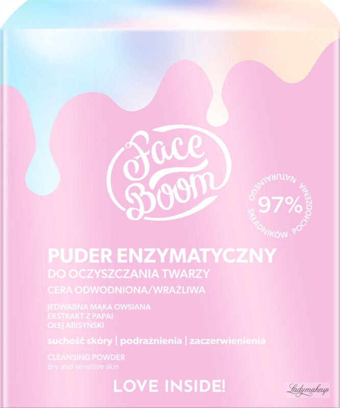BodyBoom - Face Boom - CLEANSING POWDER - Puder enzymatyczny do oczyszczania twarzy - Cera odwodniona i wrażliwa - 20 g