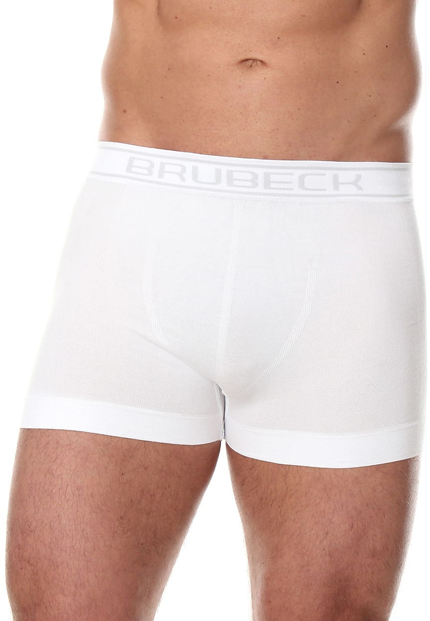 Bezszwowe bokserki męskie Brubeck Comfort Cotton BX00501 białe