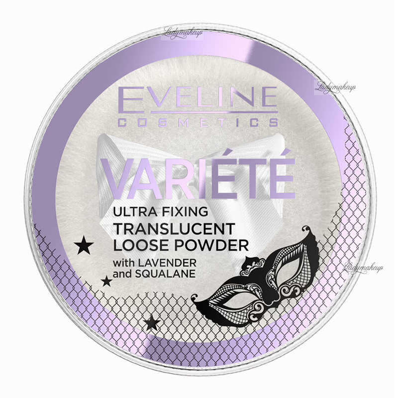 Eveline Cosmetics - VARIETE - Ultra Fixing Translucent Loose Powder - Transparentny puder do twarzy ze skwalanem i lawendą - 5 g