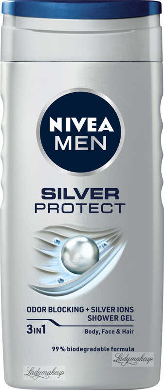 Nivea - Men - Silver Protect - 3in1 Shower Gel - Żel pod prysznic 3w1 dla mężczyzn - 250 ml