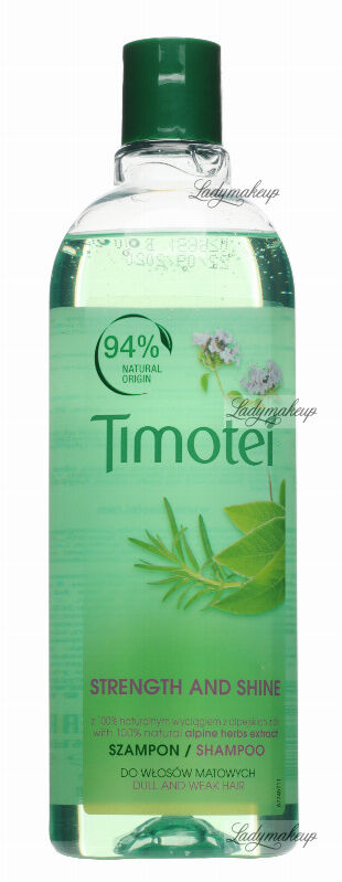 Timotei - Strenght and Shine Shampoo - Szampon do włosów matowych - Alpejskie zioła - 400 ml