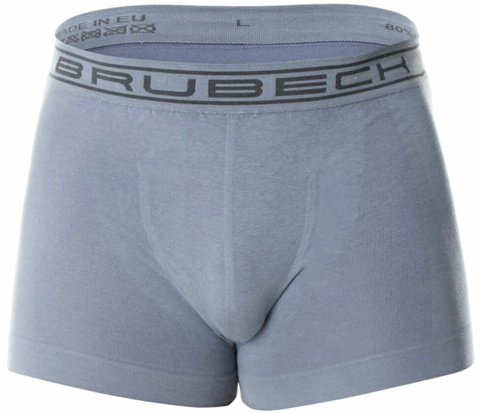 Bezszwowe bokserki męskie Brubeck Comfort Cotton BX00501 stalowe