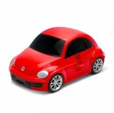 Volkswagen the Beetle - czerwony - Walizka samochód Welly Ridaz