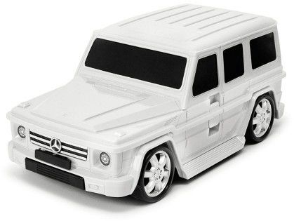 Mercedes-Benz G-class - biały - Walizka samochód Welly Ridaz