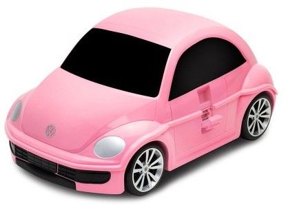 Volkswagen the Beetle - różowy - Walizka samochód Welly Ridaz