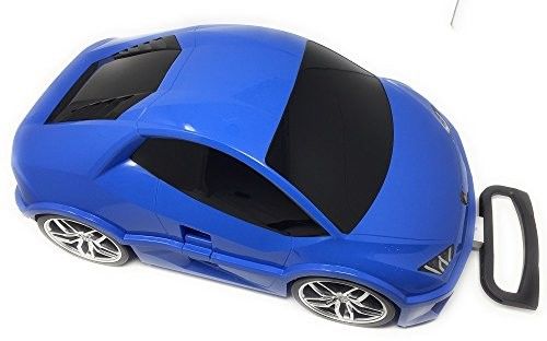 Lamborghini Huracan - niebieski - Walizka samochód Welly Ridaz