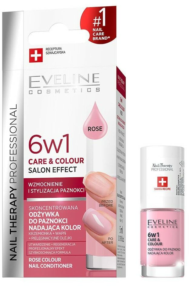 Eveline Cosmetics Nail Therapy Professional Skoncentrowana odżywka do paznokci nadająca kolor nagelpflegeset 5.0 ml