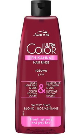 Płukanka do włosów różowa Joanna ultra color 150 ml