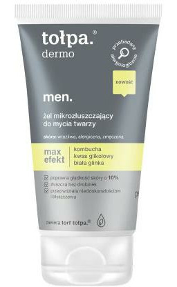TOŁPA Dermo Men Max Efekt Żel mikrozłuszczający do mycia twarzy, 150ml - !!! 24h WYSYŁKA !!!