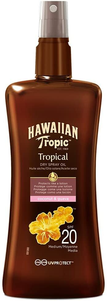 Hawaiian Tropic Olejek Ochronny do Opalania w Sprayu SPF 20, 200 ml