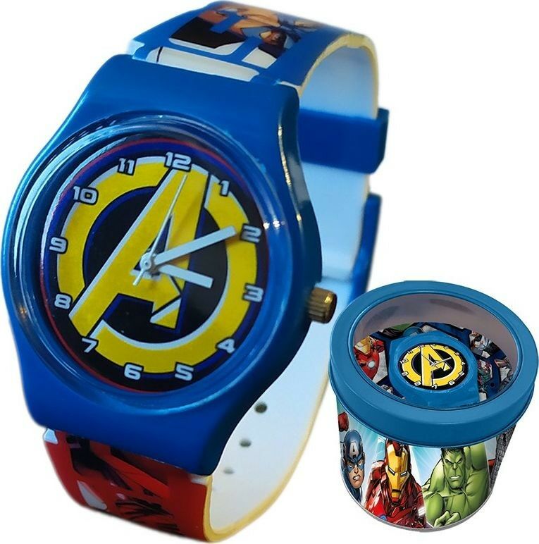 Zegarek analogowy w metalowym opakowaniu Avengers