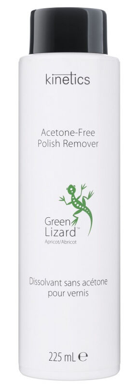 Kinetics - Acetone-Free Polish Remover - Green Lizard Apricot - Zmywacz do paznokci bez acetonu