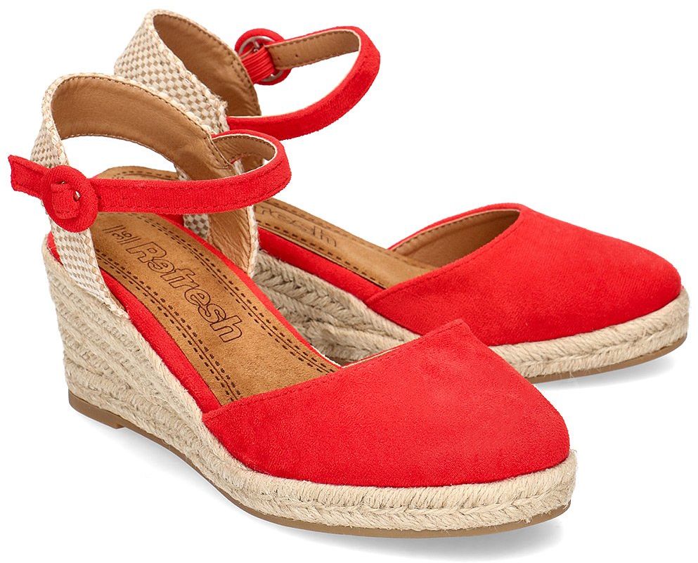 Refresh - Sandały Damskie - 69569 RED - Czerwony