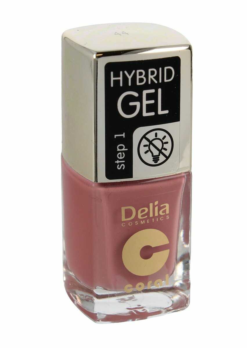 Delia Cosmetics, Coral Hybrid Gel, emalia do paznokci 44, 11 ml