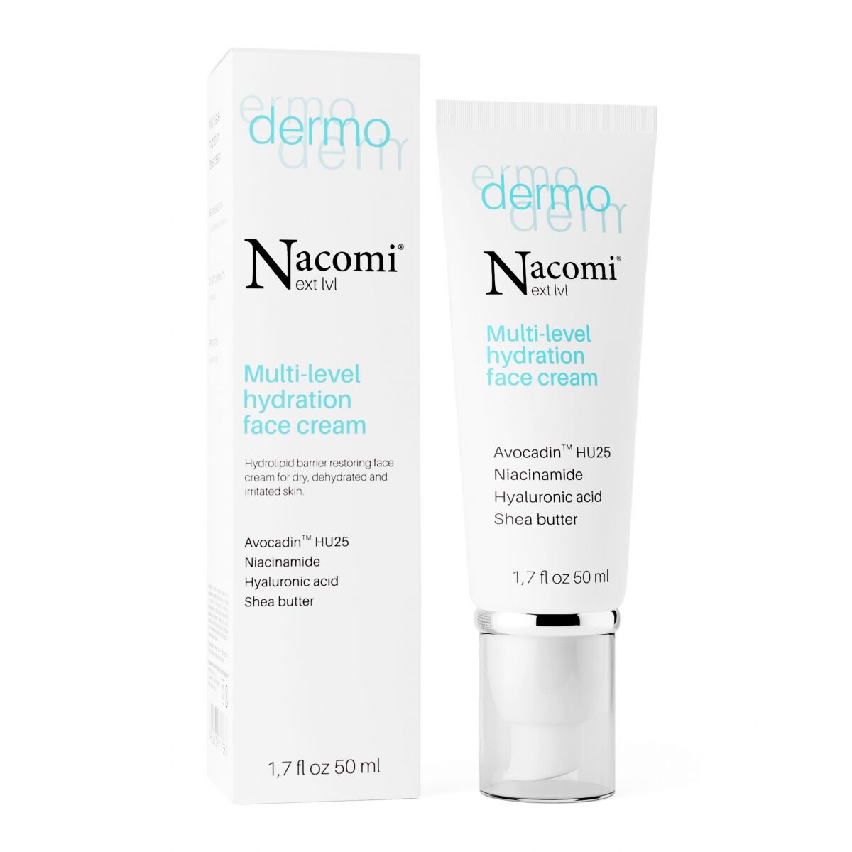 Nacomi Dermo Wielopoziomowy krem intensywnie nawilżający - 50ml