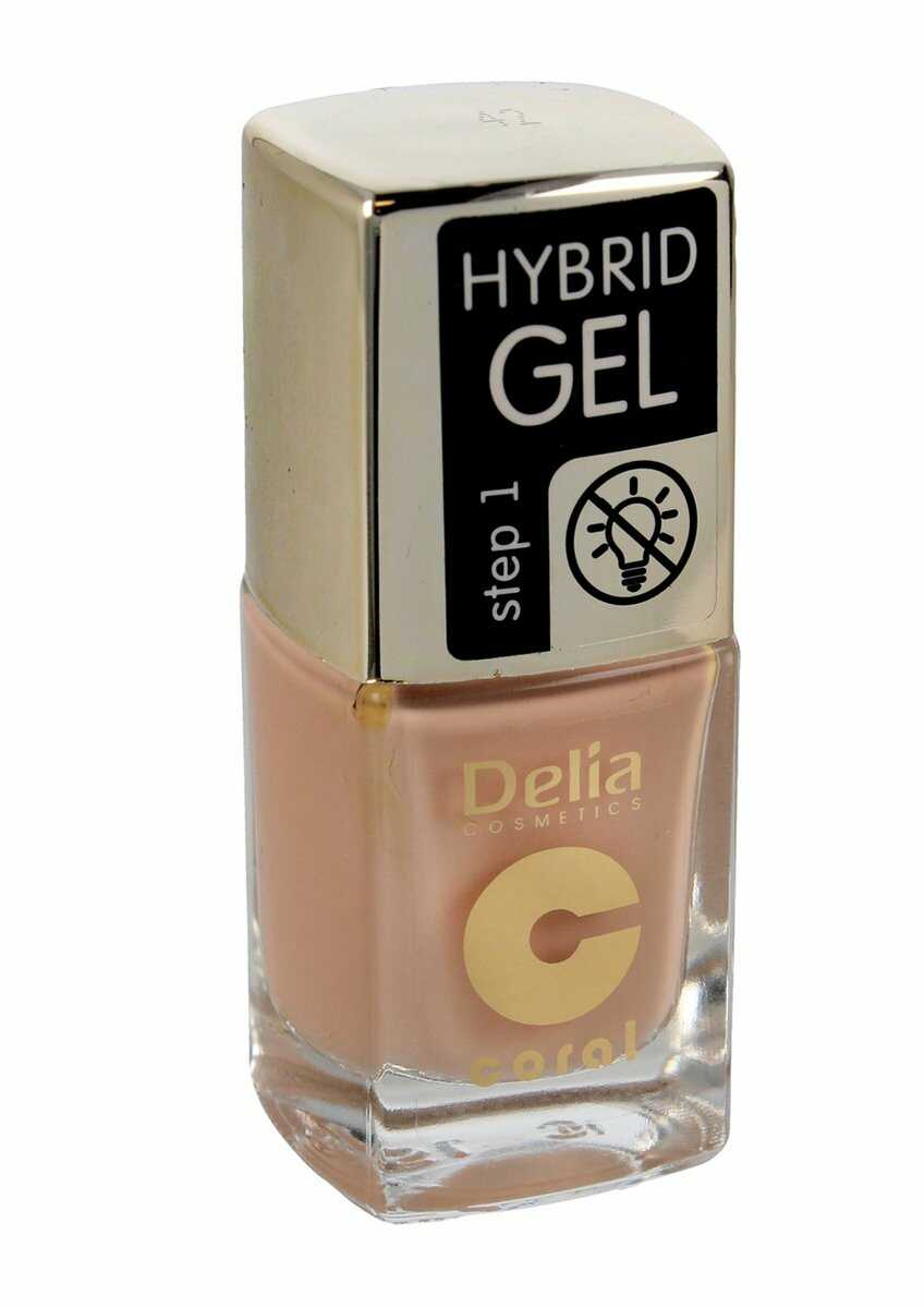 Delia Cosmetics, Coral Hybrid Gel, emalia do paznokci 42, 11 ml