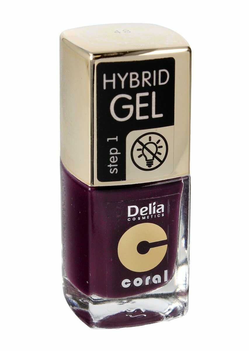 Delia Cosmetics, Coral Hybrid Gel, emalia do paznokci 48, 11 ml