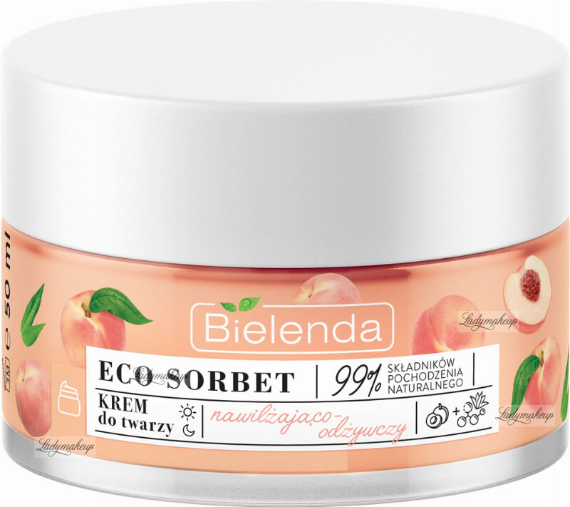 Bielenda - ECO SORBET - Moisturizing & Nourishing Face Cream - Nawilżająco-odżywczy krem do twarzy - Brzoskwinia - 50 ml